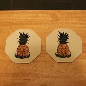 Set of two Vintage Pineapple Trivets